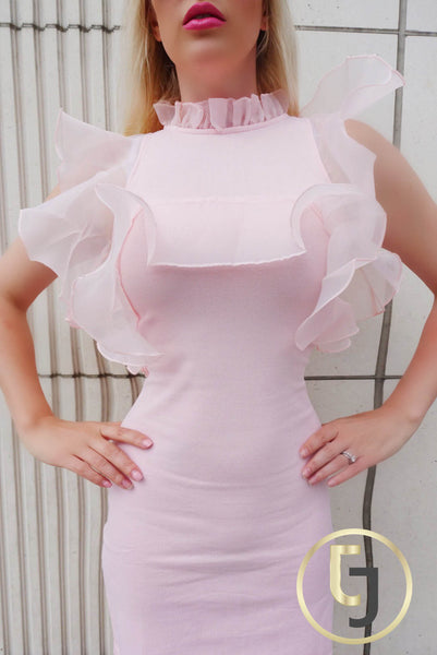 "Pure Allure" Soft Pink Dress