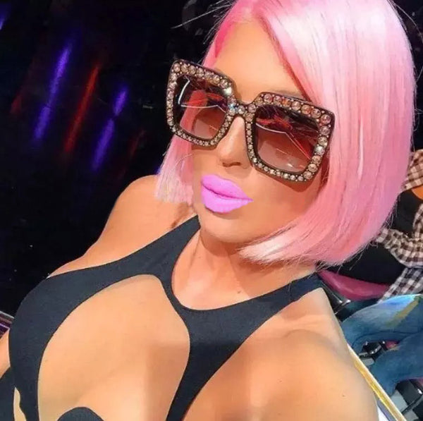 Julia Jolie Beverly Hills Sunglasses- Exclusive Edition- Shine like a Diamond! Brown