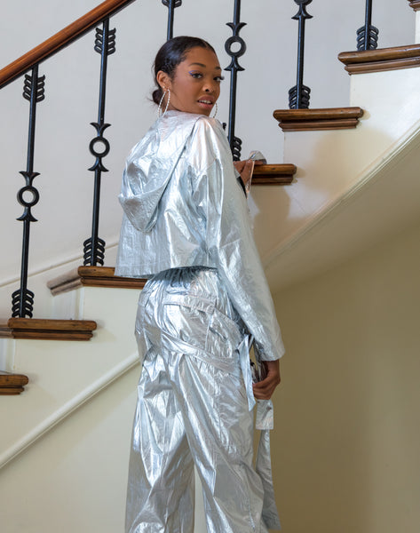 The "Metallic Goddess" Two Piece Set Pants + Jacket