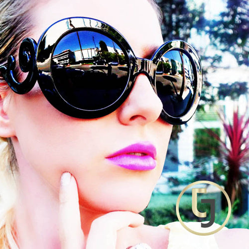 "The only Girl in the World" Black Curl Sunglasses