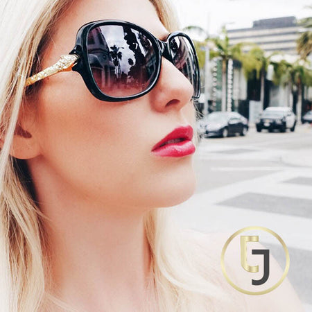 Julia Jolie Beverly Hills Sunglasses- Exclusive Edition- "Summer Babe" in Black