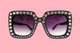 Julia Jolie Beverly Hills Sunglasses - Exclusive Edition- Shine like a Diamond- Black