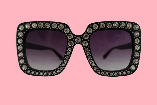 Julia Jolie Beverly Hills Sunglasses- Exclusive Edition- Shine like a Diamond! Grey