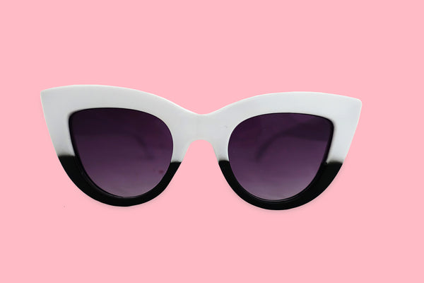 Julia Jolie Beverly Hills Sunglasses- Exclusive Editon - "White Summer Babe"