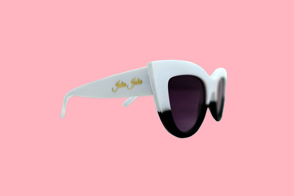 Julia Jolie Beverly Hills Sunglasses- Exclusive Editon - "White Summer Babe"