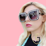 Julia Jolie Beverly Hills Sunglasses - Exclusive Edition- Shine like a Diamond- Black