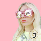 Julia Jolie Beverly Hills Sunglasses- Exclusive Edition- Shine like a Diamond! Pink