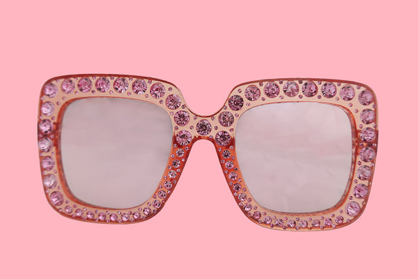 Julia Jolie Beverly Hills Sunglasses- Exclusive Edition- Shine like a Diamond! Pink